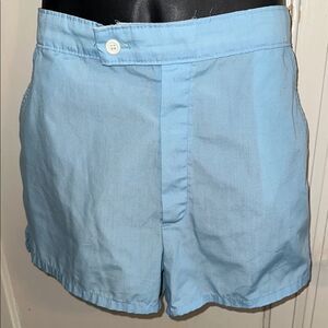 Vintage late 60s/early 70s Jantzen Light‎ Blue Flat Front Shorts